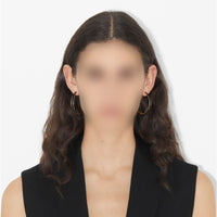 W EARRINGS OR CLAIR/NOIR