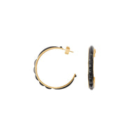 W EARRINGS OR CLAIR/NOIR