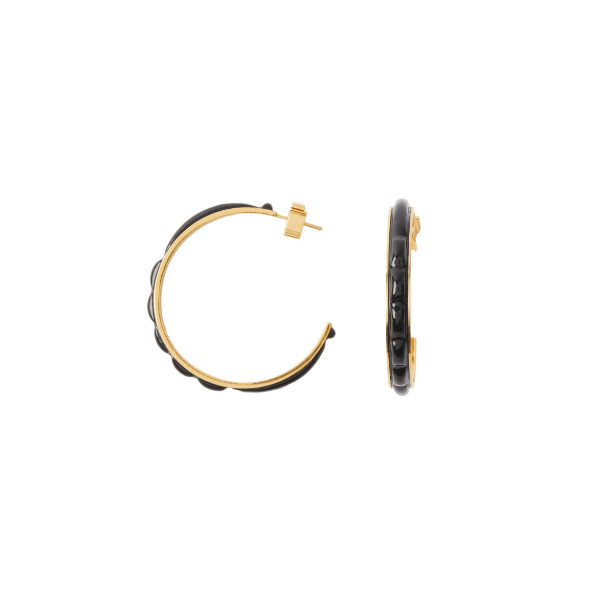 W EARRINGS OR CLAIR/NOIR