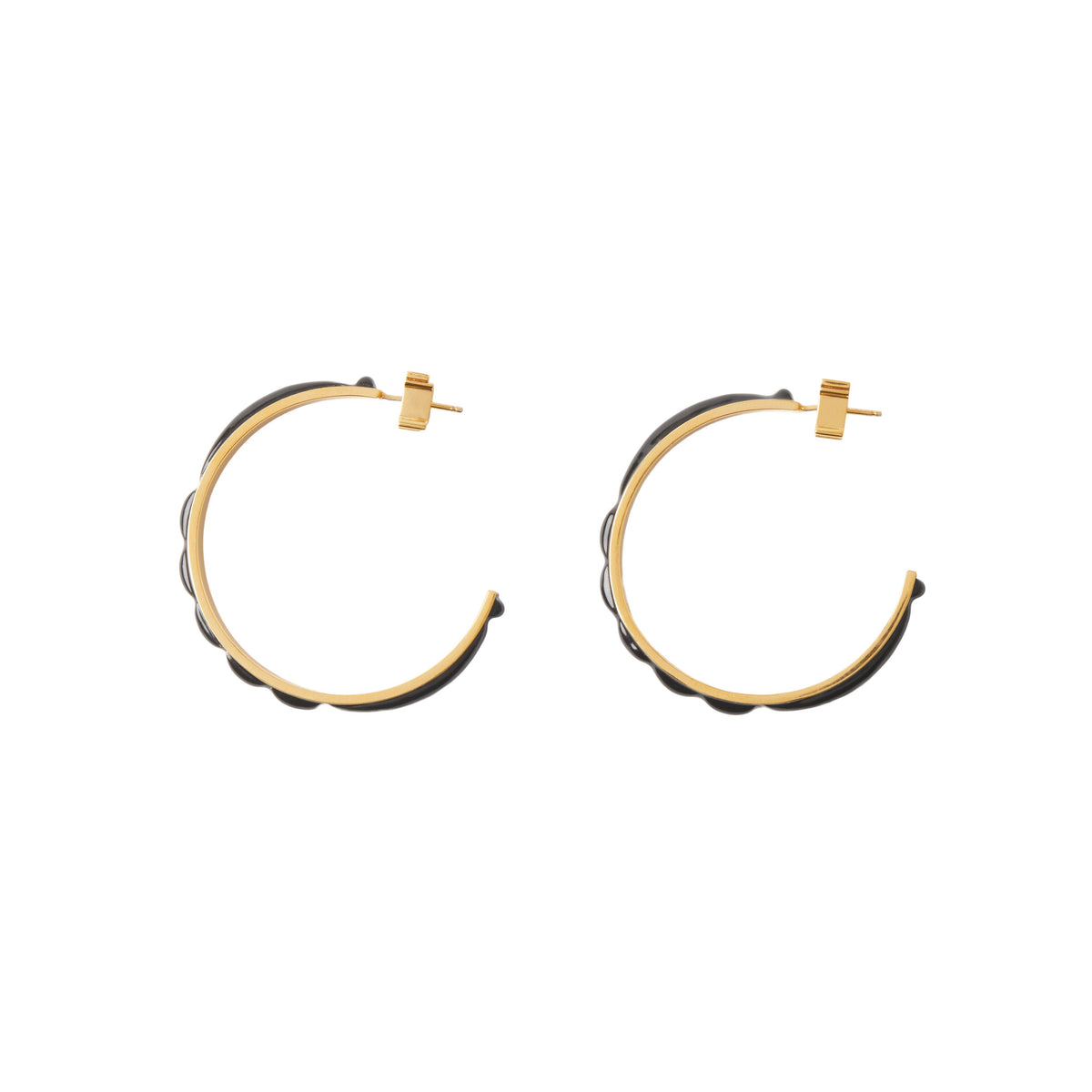 W EARRINGS OR CLAIR/NOIR