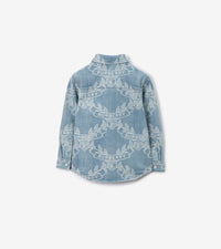 KID BOY SHIRTS PAT IP BLEU PÂLE
