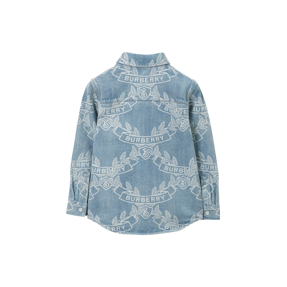 KID BOY SHIRTS PAT IP BLEU PÂLE