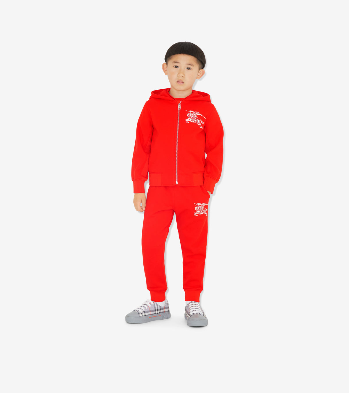 KID BOY SWEATERS SCARLET ORANGE