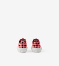 W TRAINER Carreaux rose bonbon