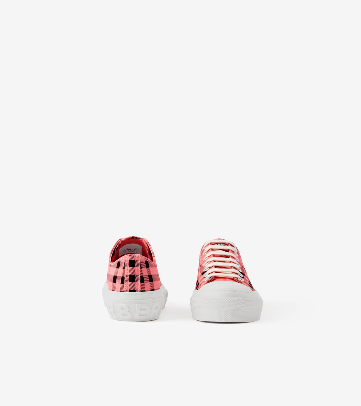 W TRAINER Carreaux rose bonbon