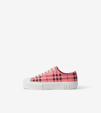 W TRAINER Carreaux rose bonbon
