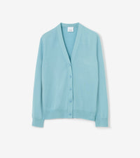 W KNIT CARDIGAN COOL DENIM BLUE