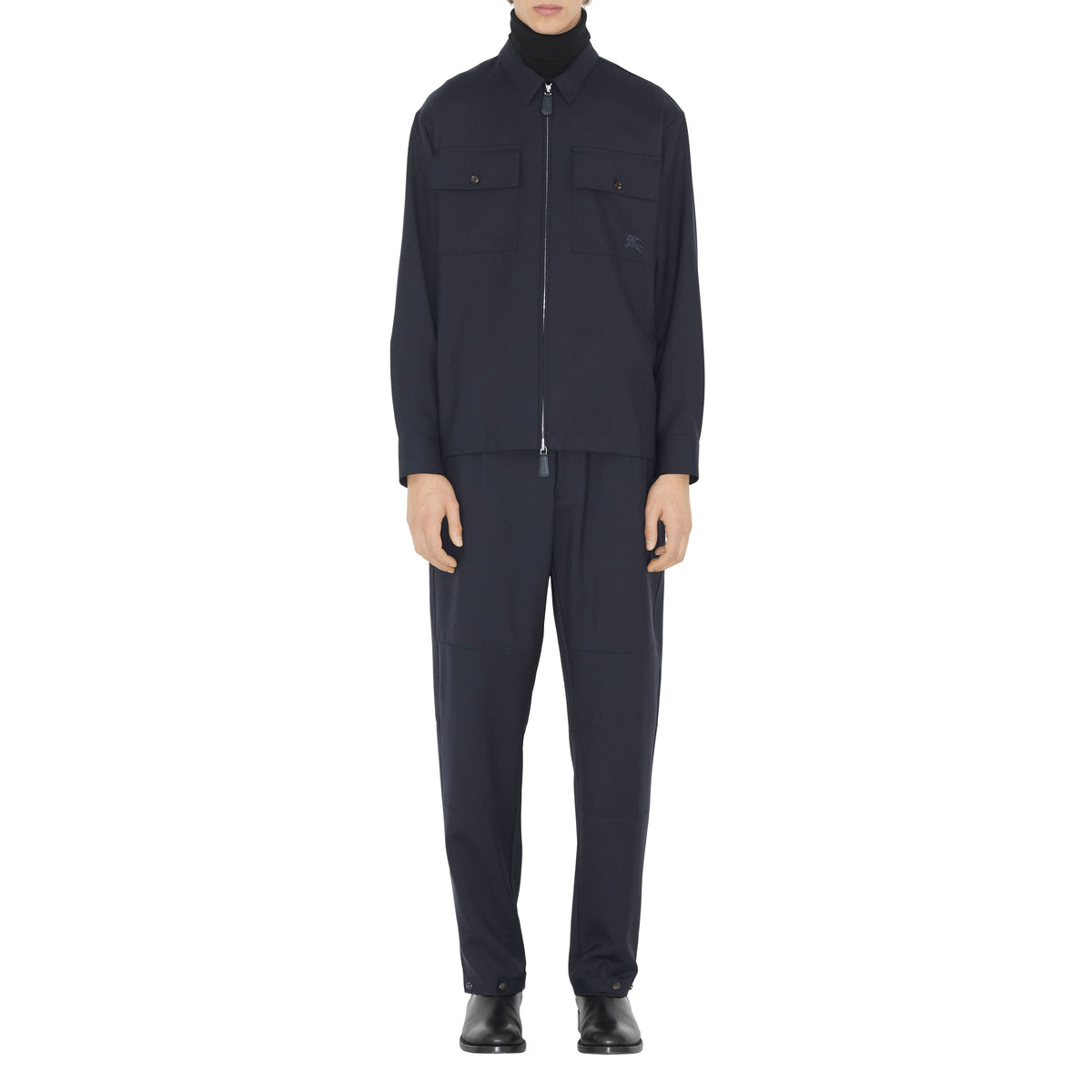 M CASUAL SHIRT LS MARINE FUMÉE