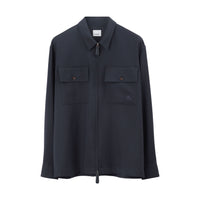 M CASUAL SHIRT LS MARINE FUMÉE