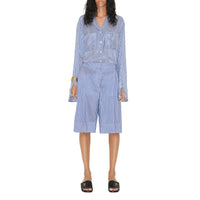 W SHIRTS RAYURE BLEUE/BLANC