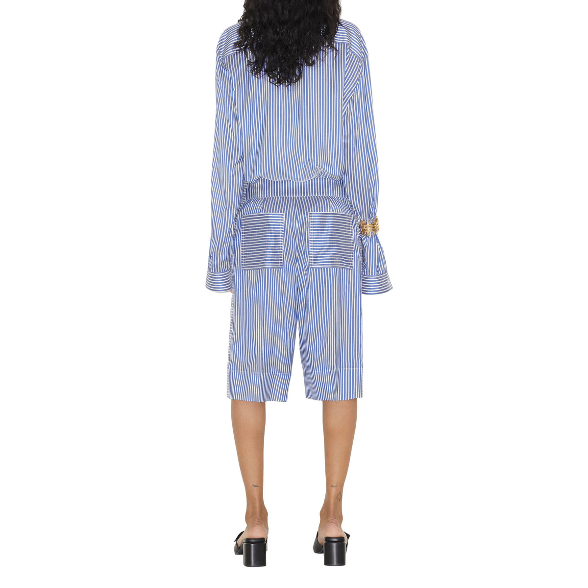 W SHIRTS RAYURE BLEUE/BLANC