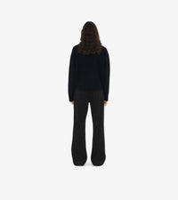 W KNIT ROUNDNECK NOIR