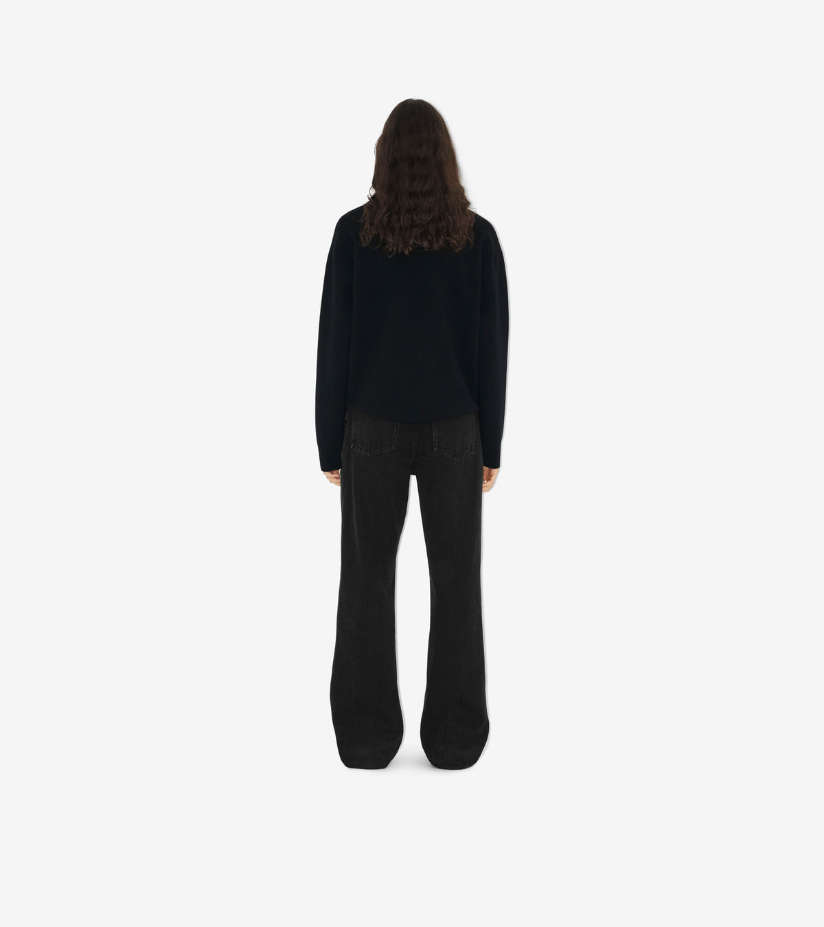 W KNIT ROUNDNECK NOIR