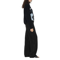 W KNIT ROUNDNECK NOIR