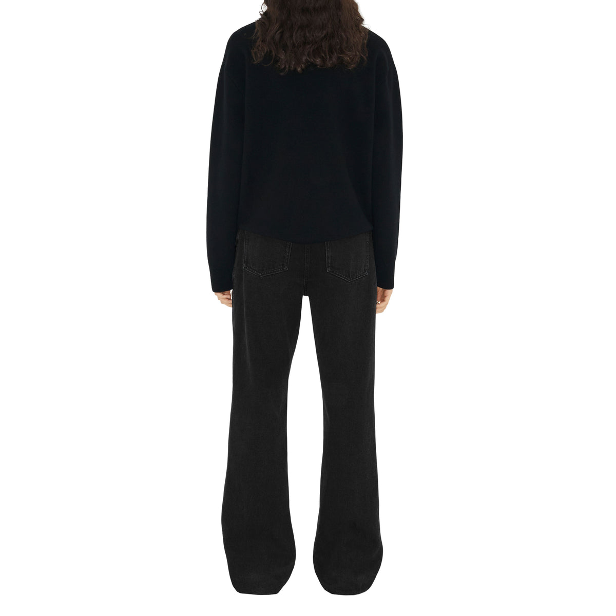 W KNIT ROUNDNECK NOIR