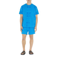 M JERSEY SHORTS BLEU CÉRULÉEN BRILLANT