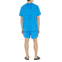 M JERSEY SHORTS BLEU CÉRULÉEN BRILLANT