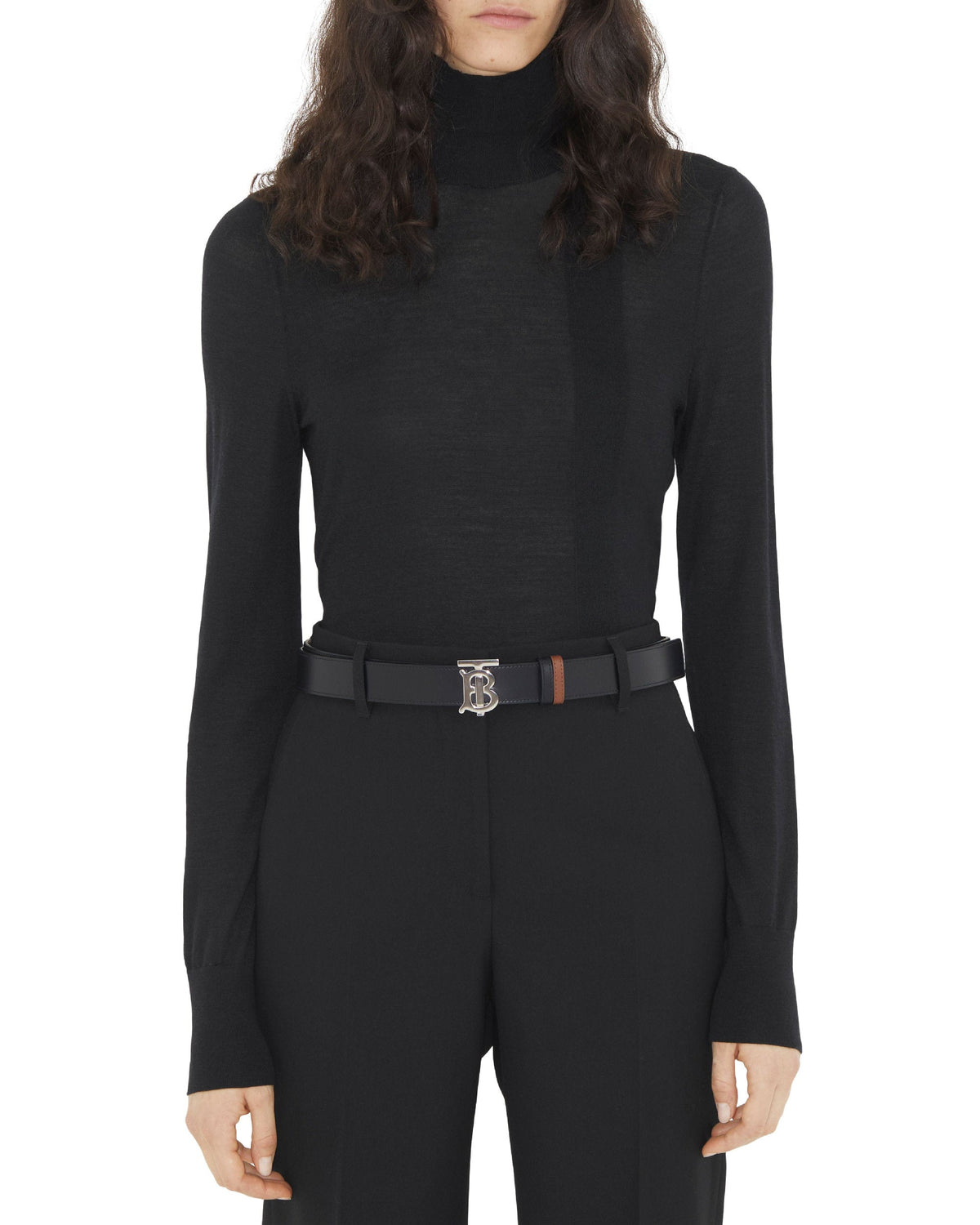 W BELT BLACK / TAN / SILVER