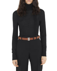 W BELT BLACK / TAN / SILVER