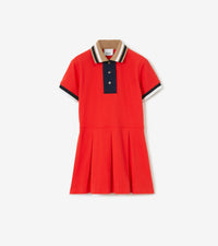 KID GIRL JERSY DRESS ROUGE GRAS