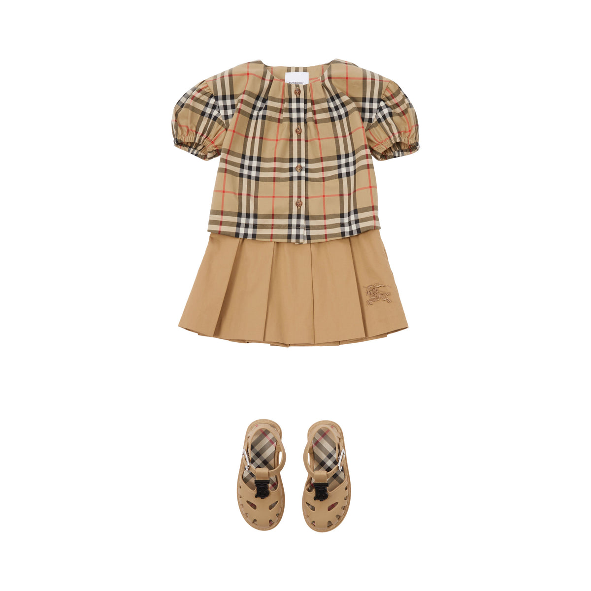 INF GIRL SHIRT&BLOUS ARCHIVE BEIGE IP CHK