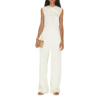 W FLARE TROUSERS BLANC NATUREL
