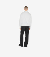M JWEAR L/S CRW BLANC