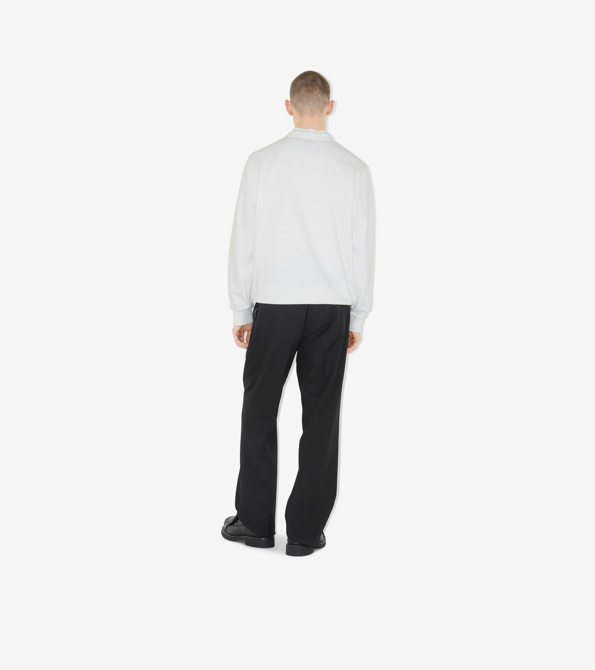 M JWEAR L/S CRW BLANC
