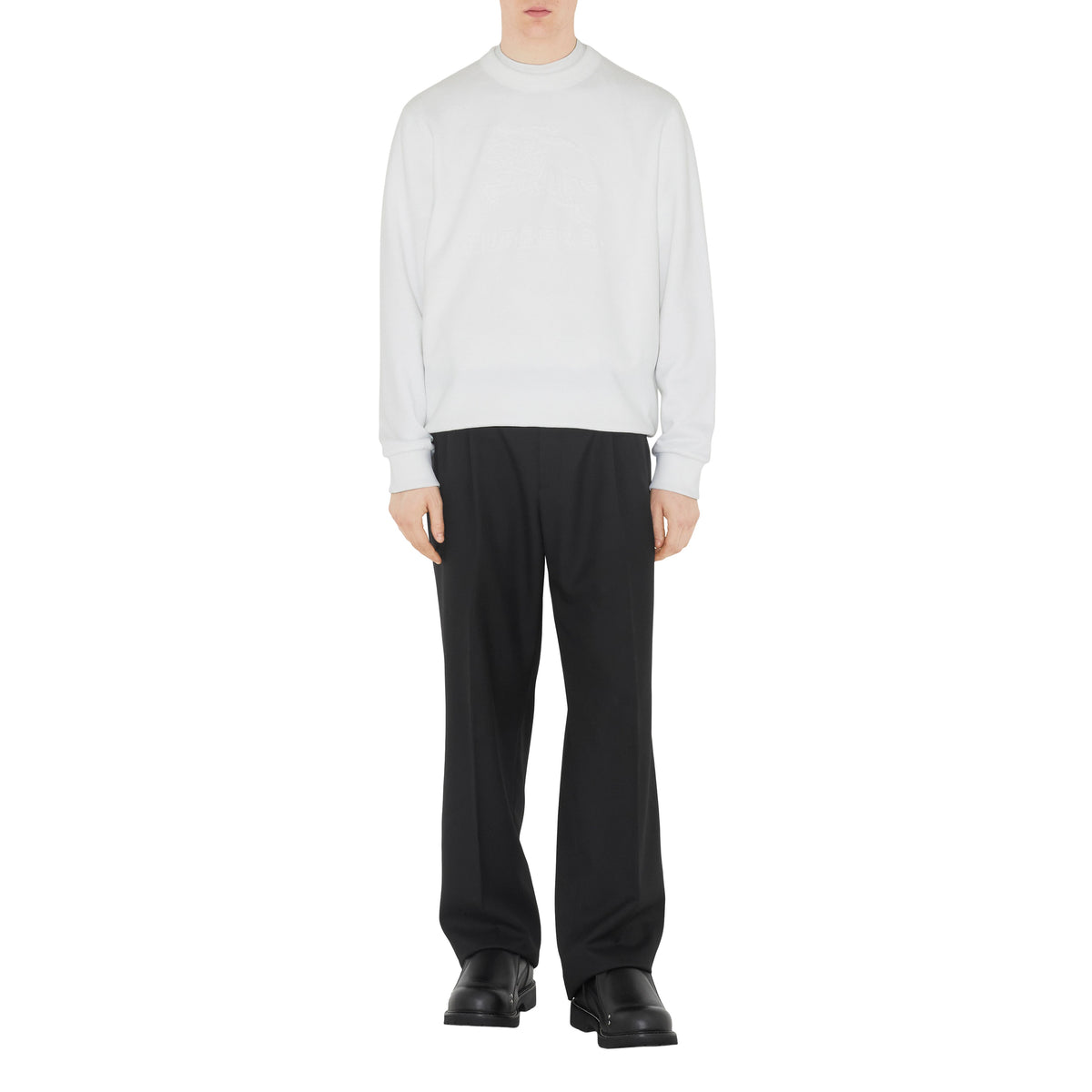 M JWEAR L/S CRW BLANC