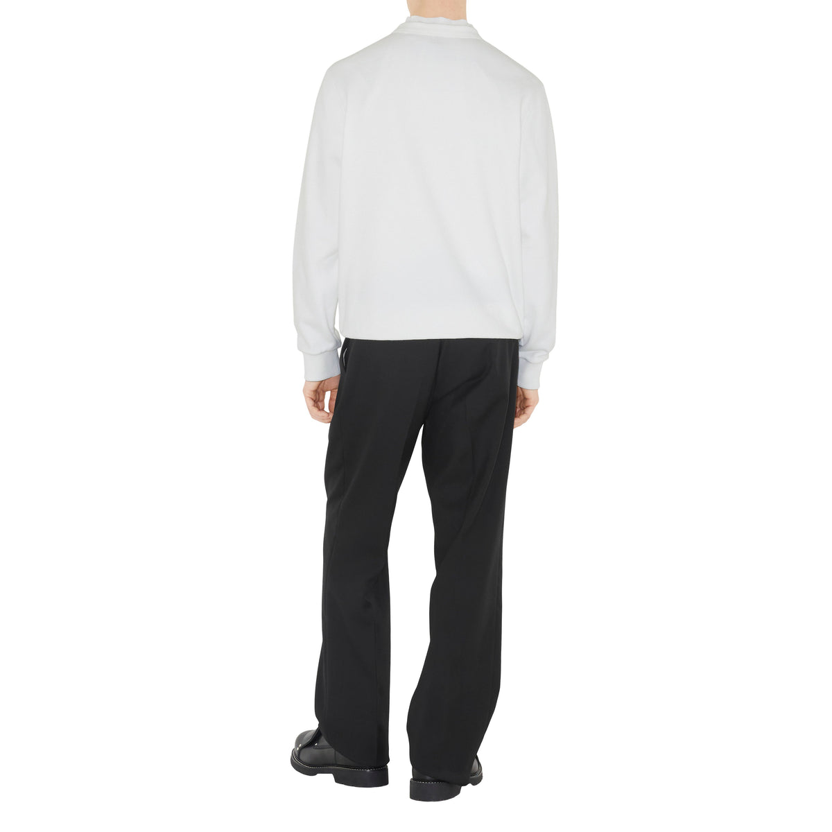 M JWEAR L/S CRW BLANC