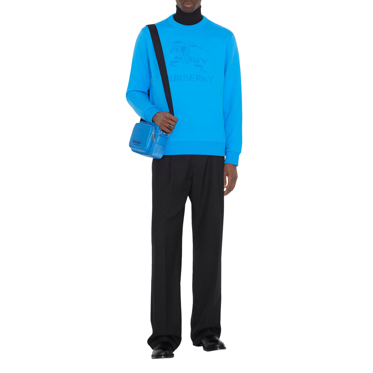 M JWEAR L/S CRW BLEU CÉRULÉEN BRILLANT