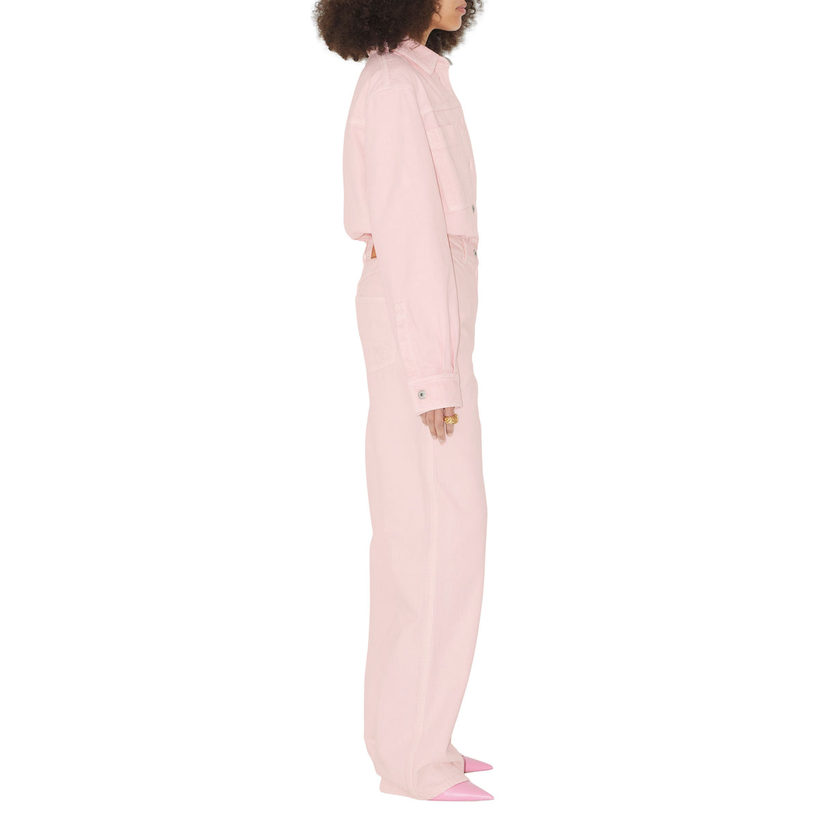 W DENIM BOYFRIEND ROSE PÂLE