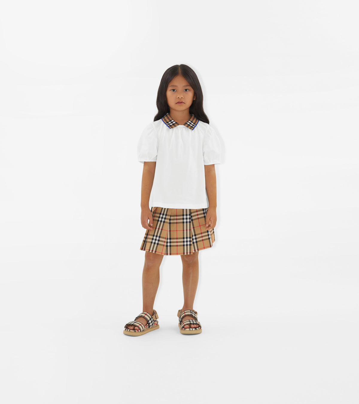 KID GIRL POLO SHIRTS BLANC