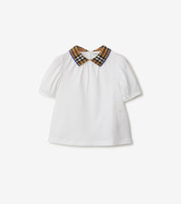 KID GIRL POLO SHIRTS BLANC