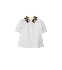 KID GIRL POLO SHIRTS BLANC