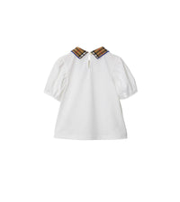 KID GIRL POLO SHIRTS BLANC