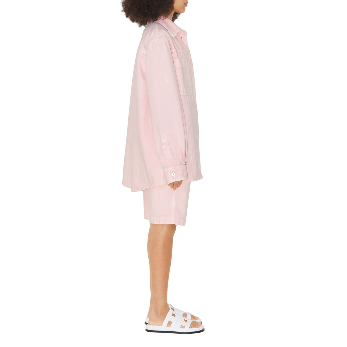 W DENIM BOYFRIEND ROSE PÂLE