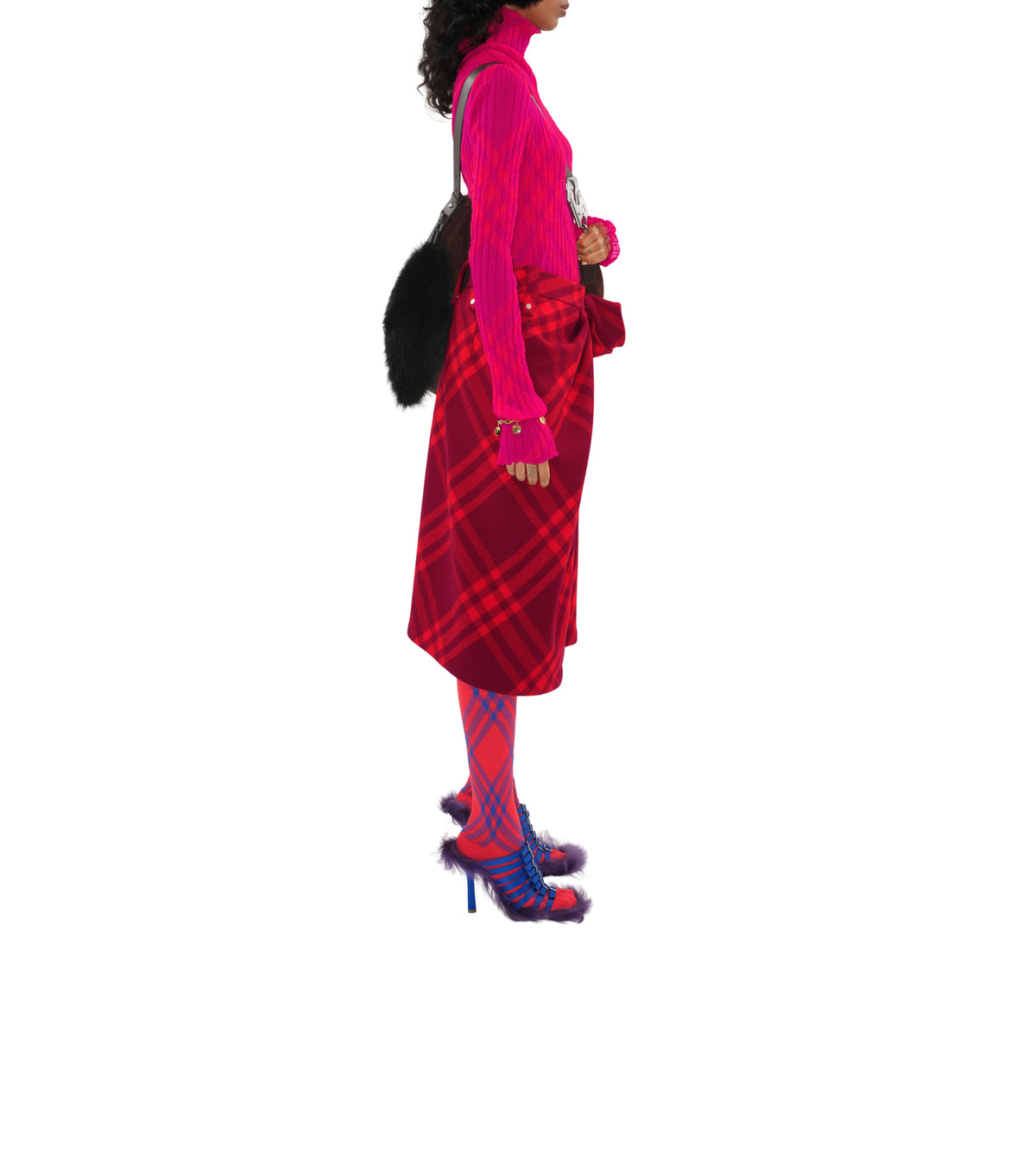 W SKIRTS CASUAL RIPPLE IP CHECK