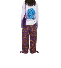 W CASUAL TROUSERS MOTIF IP POIRE