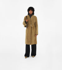 W S BREASTED COAT MOUSSE