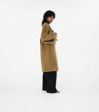 W S BREASTED COAT MOUSSE