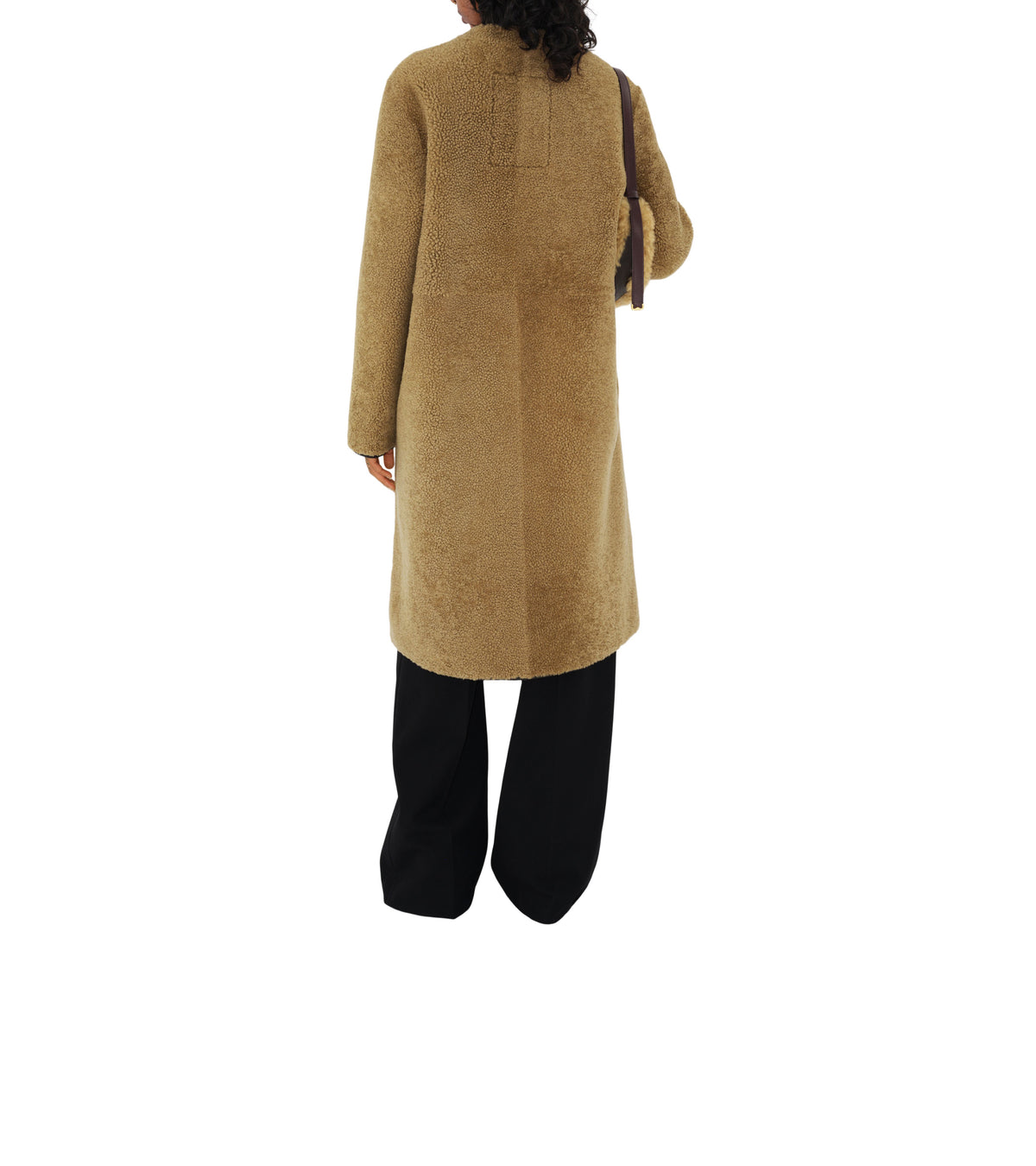 W S BREASTED COAT MOUSSE