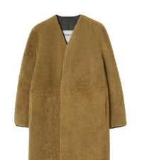 W S BREASTED COAT MOUSSE