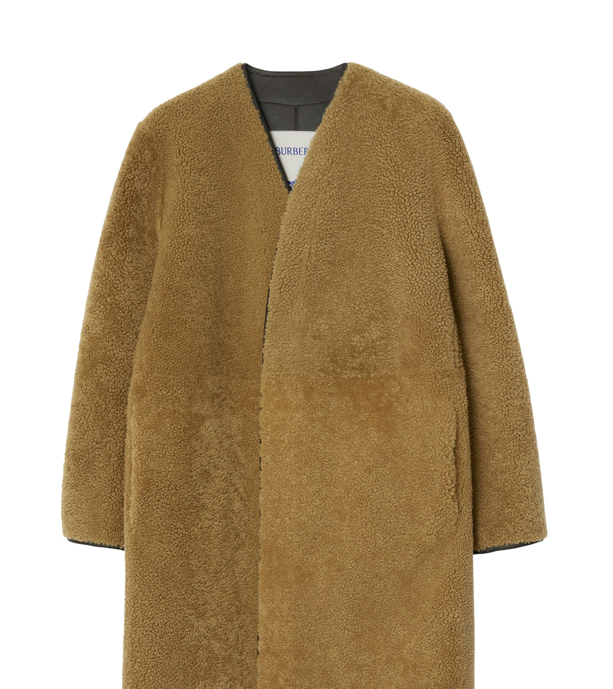 W S BREASTED COAT MOUSSE