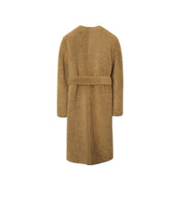 W S BREASTED COAT MOUSSE