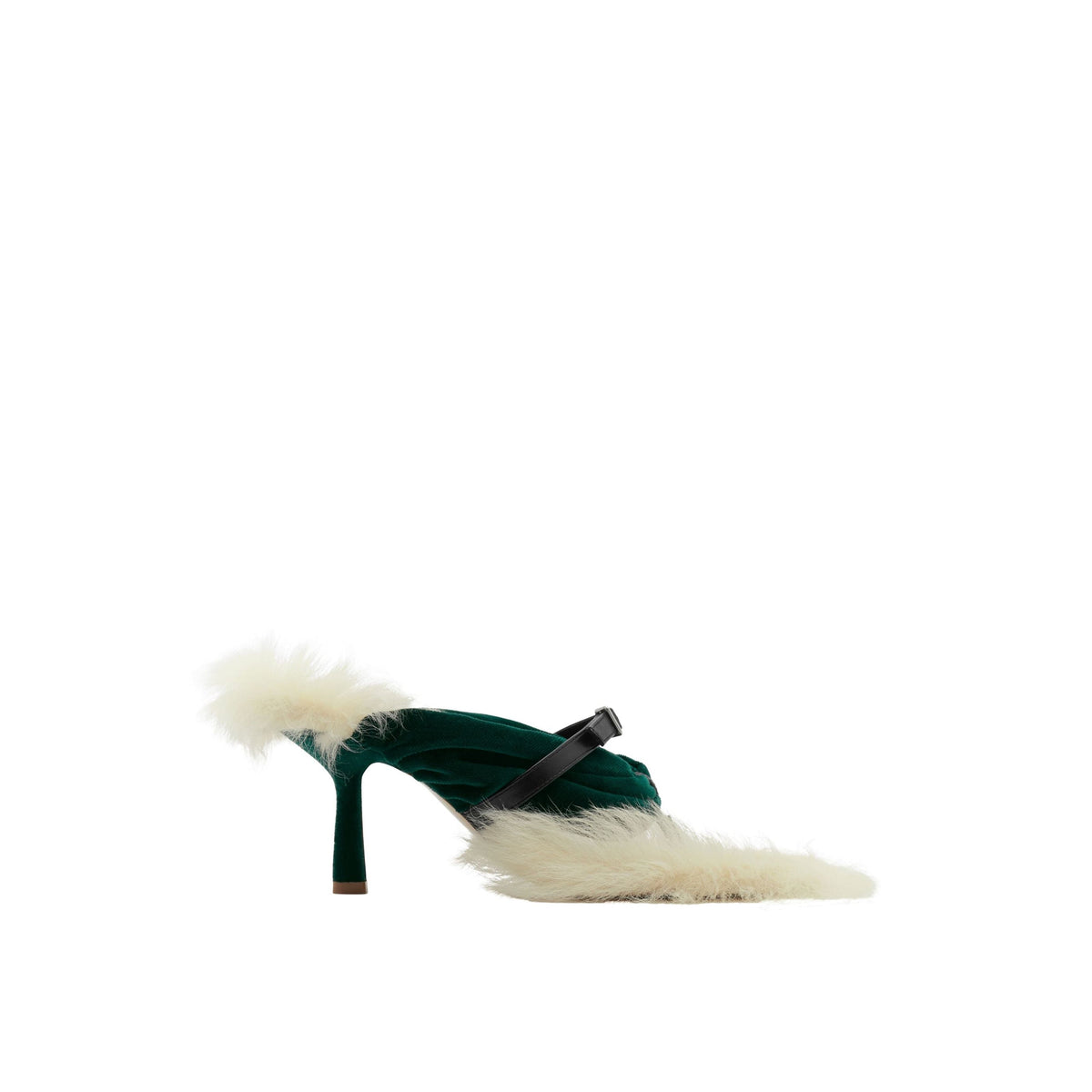 W HEELED SANDAL DK VERT BOUTEILLE/NOIR