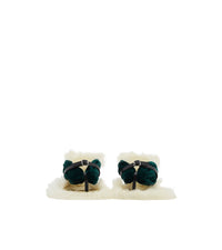 W HEELED SANDAL DK VERT BOUTEILLE/NOIR