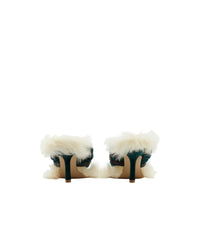 W HEELED SANDAL DK VERT BOUTEILLE/NOIR