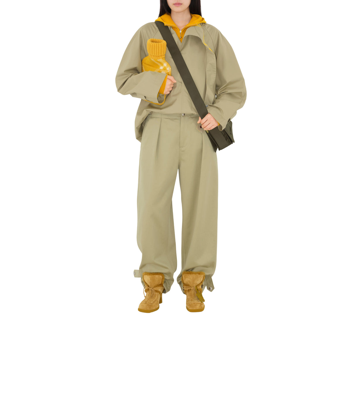 W CASUAL TROUSERS HUNTER