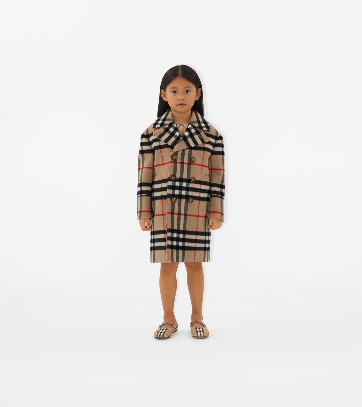 KID BOY COATS ARCHIVE BEIGE IP CHK